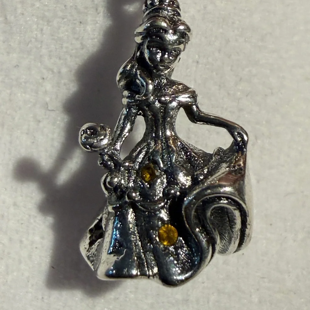 Elegant Silver Princess Pendant